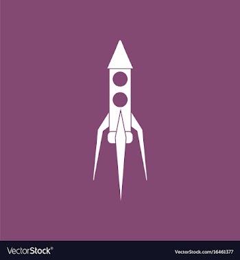 Icon rocket icon vector image