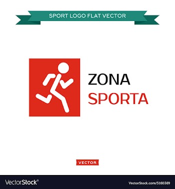  					Icon running man logo in rectangle area sports vector image														