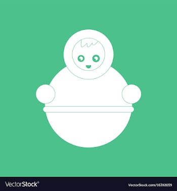 Icon russian doll vector image
