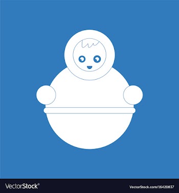 Icon russian doll vector image