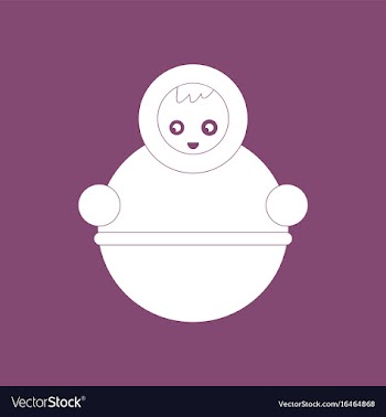 Icon russian doll vector image