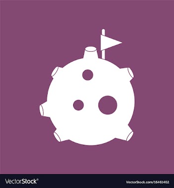 Icon satellite and flag vector image