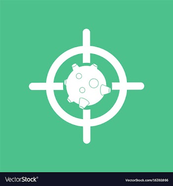 Icon satellite at gunpoint vector image