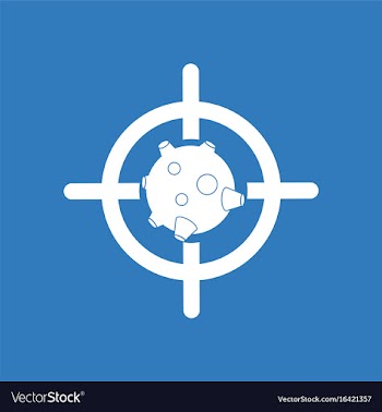 Icon satellite at gunpoint vector image