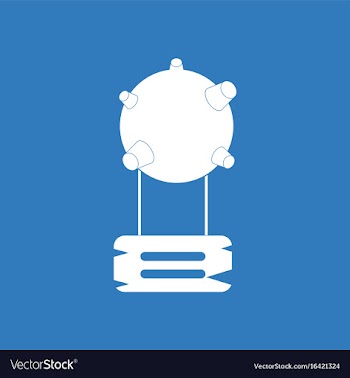 Icon satellite base vector image
