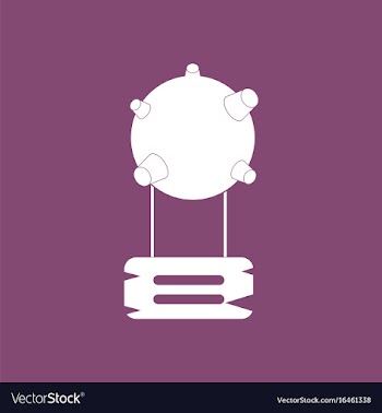 Icon satellite base vector image