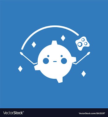 Icon satellite in space vector image