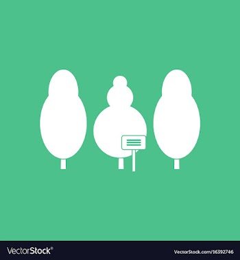 Icon save the trees vector image