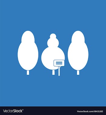 Icon save the trees vector image