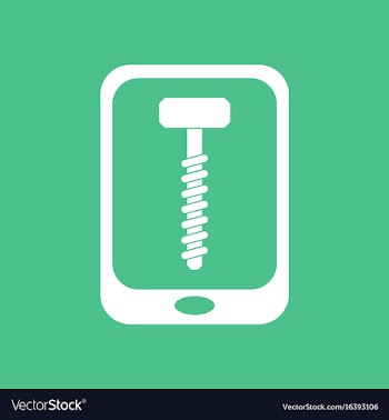 Icon screw sign vector image