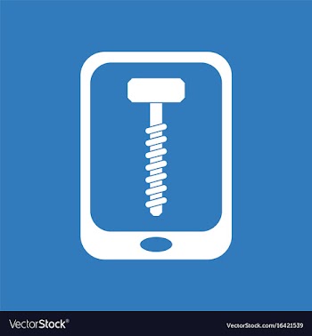 Icon screw sign vector image