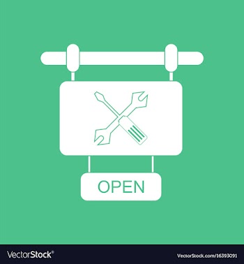 Icon service station sign vector image