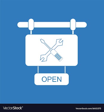 Icon service station sign vector image