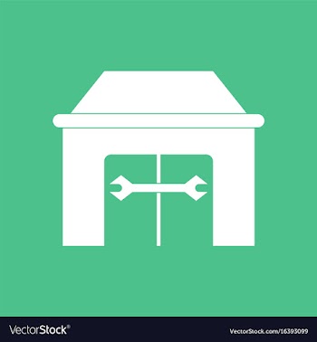 Icon service station vector image