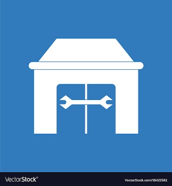Icon service station vector image