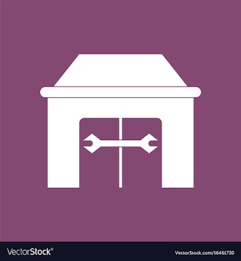 Icon service station vector image