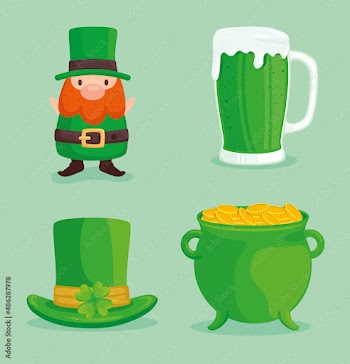 icon set saint patricks day