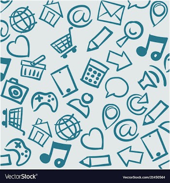  					Icon set wallpaper vector image														