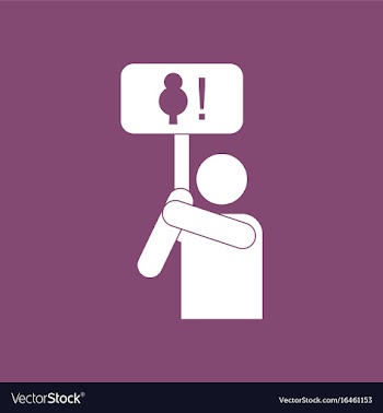 Icon silhouette of protest vector image