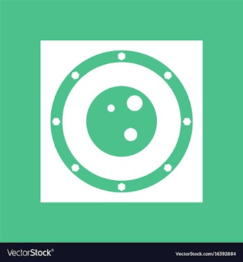 Icon silhouette of the planet vector image