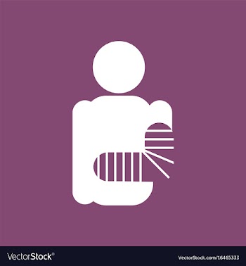 Icon silhouette with broken arm vector image