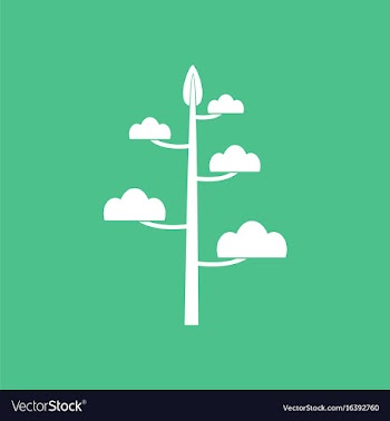 Icon simple tree vector image
