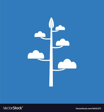 Icon simple tree vector image