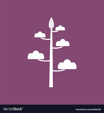 Icon simple tree vector image
