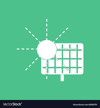 Icon solar energy vector image