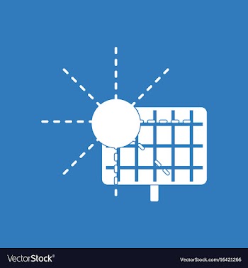 Icon solar energy vector image
