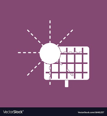 Icon solar energy vector image