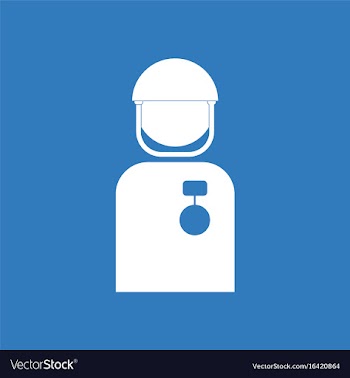 Icon soldier with medal silhouette vector image