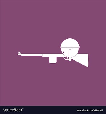 Icon soldier with rifle aiming vector image