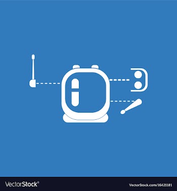 Icon space equipment vector image