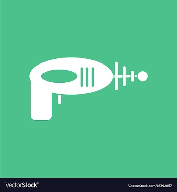 Icon space gun vector image
