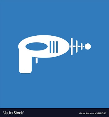 Icon space gun vector image