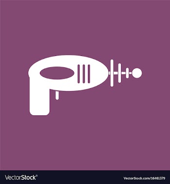 Icon space gun vector image