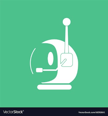 Icon space helmet with antenna vector image