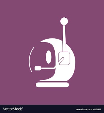 Icon space helmet with antenna vector image
