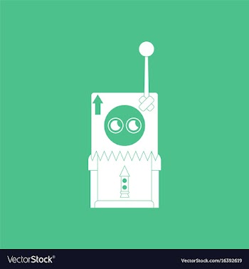 Icon space remote control vector image