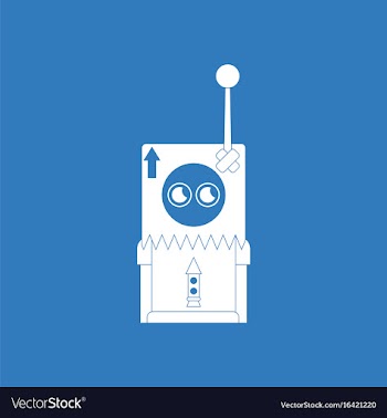 Icon space remote control vector image