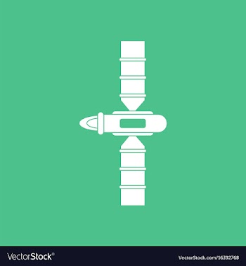 Icon space satellite vector image
