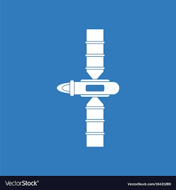 Icon space satellite vector image