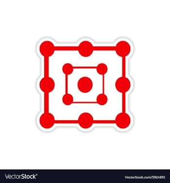 Icon sticker realistic design on paper alchemy vector image