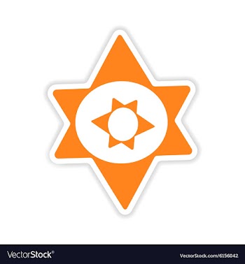 Icon sticker realistic design on paper alchemy vector image