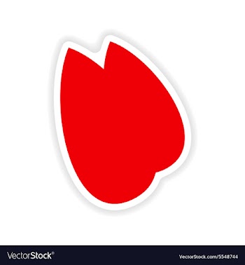 Icon sticker realistic design on paper almonds vector image