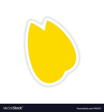 Icon sticker realistic design on paper almonds vector image