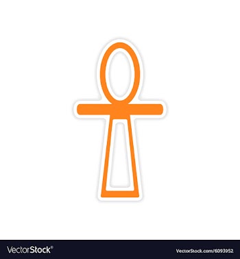 Icon sticker realistic design on paper ancient vector image