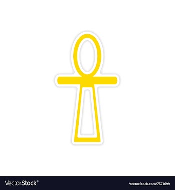 Icon sticker realistic design on paper ancient vector image