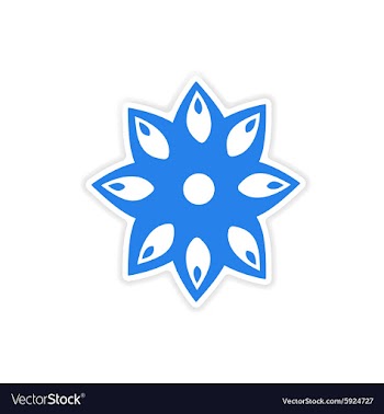 Icon sticker realistic design on paper anise vector image